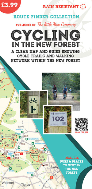 trails from Cycling in the New Forest Map | The Little Map Company