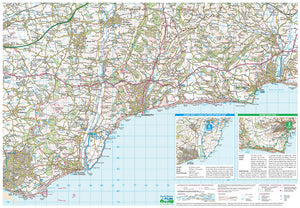 scanned image of Lyme Bay Map Including 5 Circular Walks