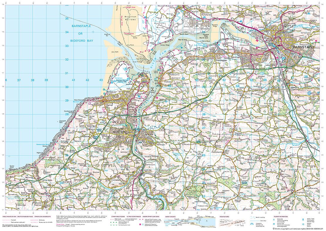 scan of Buck's Mills to Combe Martin - Coastal Walking & Cycling Map trails