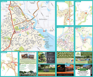 scanned image of New Forest cycling map