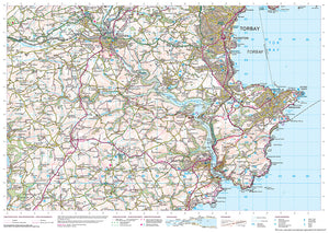 scanned image of Dawlish Map to Dartmouth - South West Coastal Waking & Cycling Map