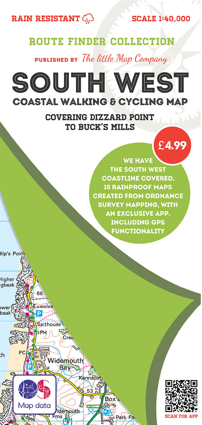 scan of Dizzard Point to Buck's Mills - Coastal Walking & Cycling Map trails