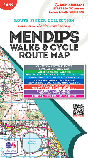 scan of The Mendips Map front cover