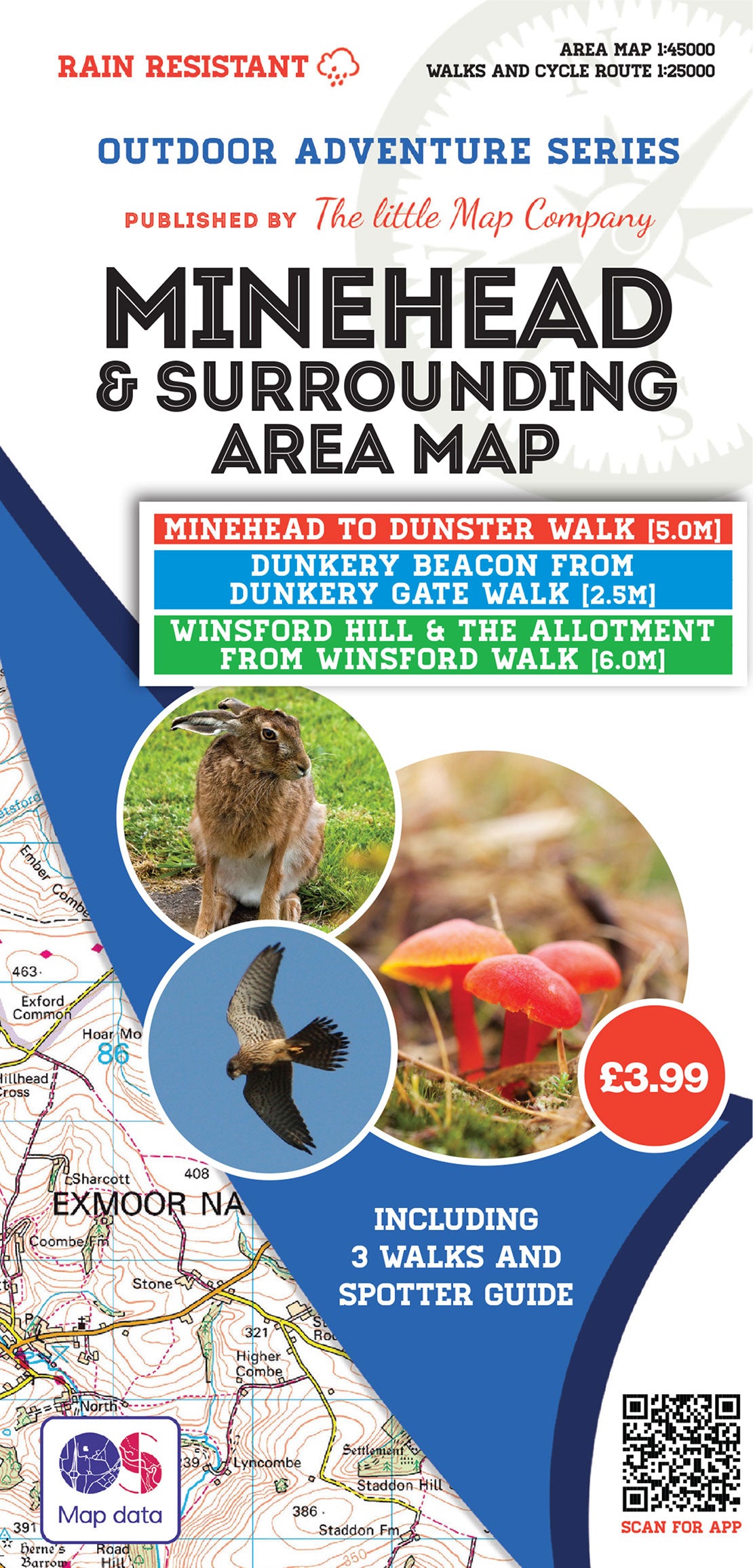 Minehead & Surrounding Area Map