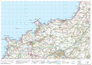 scanned image of Porthcothan to Dizzard Point - Coastal Walking & Cycling Map