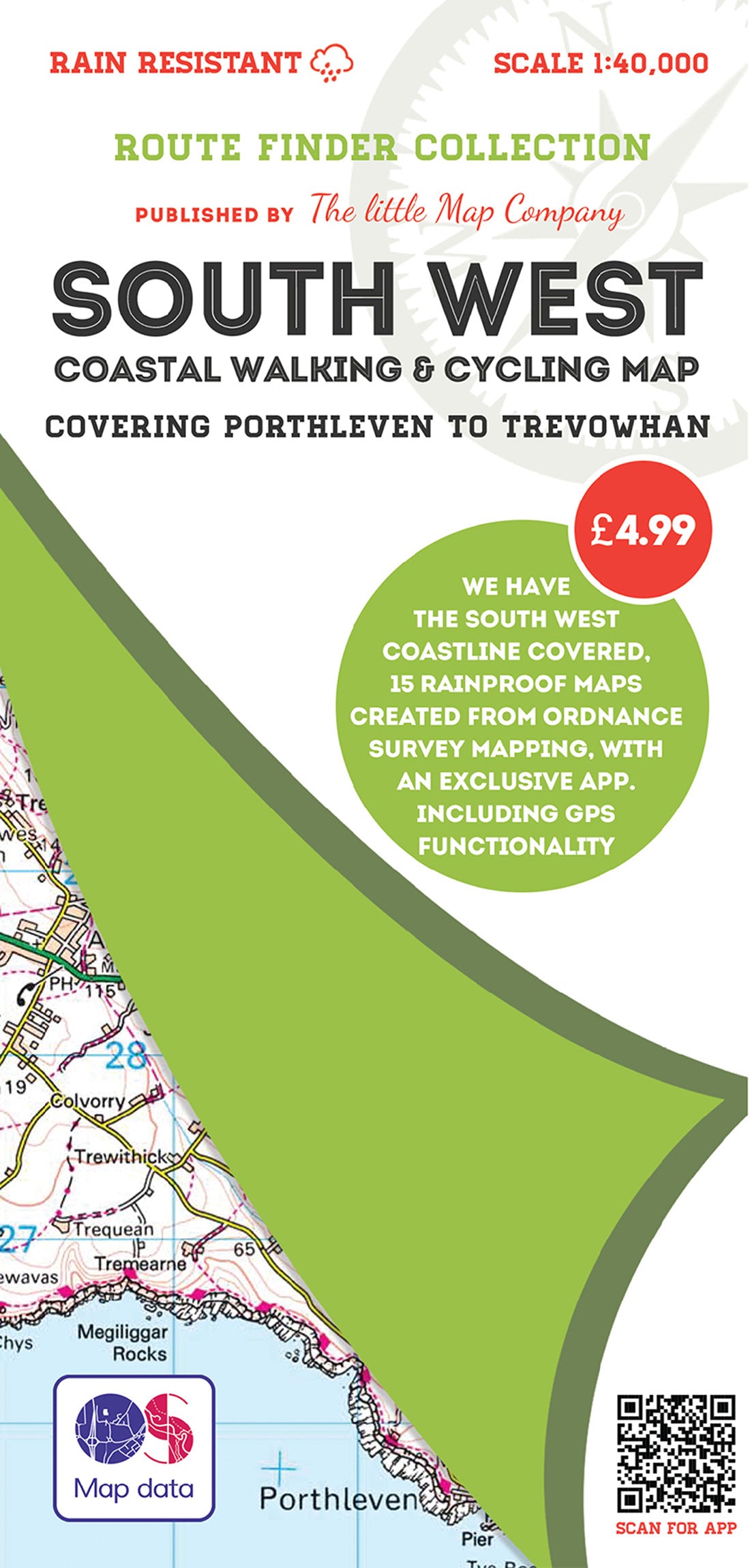 Porthleven Map to Trevowhan Coastal Walking & Cycling Map The