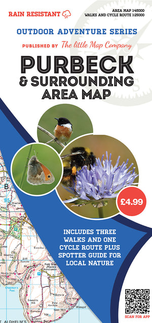 scan of Purbeck Map of Surrounding Area  | The Little Map Company nature
