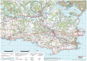 scanned image of Purbeck Map of Surrounding Area  | The Little Map Company