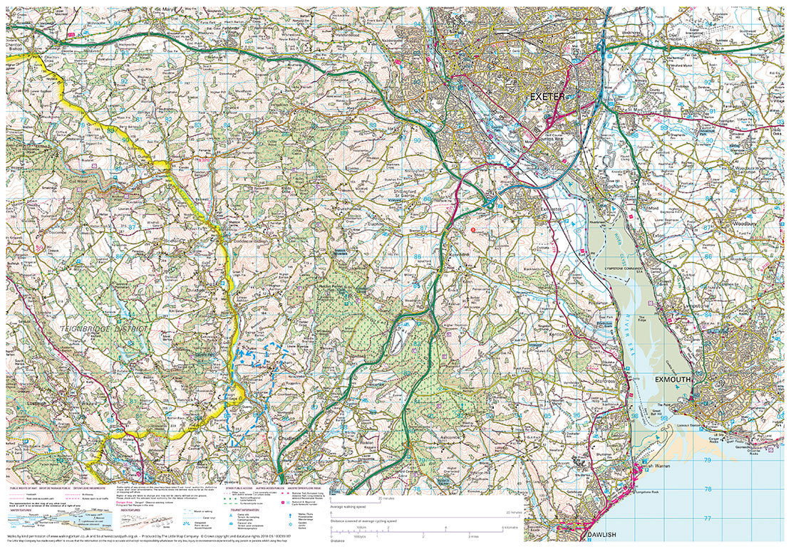 scanned image of Babbacombe Bay map