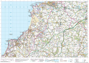 scanned image of St Agnes to Porthcothan - South West Coastal Walking & Cycling Map