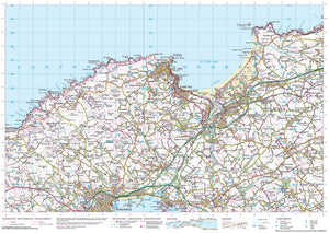 scanned image of Trevowhan to St Agnes - South West Coastal Walking & Cycling Map