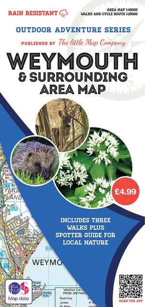 scan of Weymouth Map of Surrounding Area | The Little Map Company nature