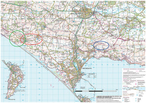 scanned image of Weymouth Map of Surrounding Area | The Little Map Company
